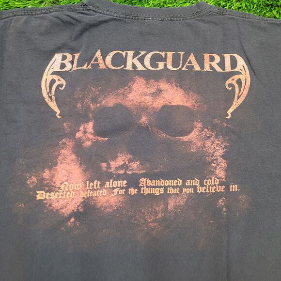 Blackguard Melodic Death Metal Band Tee Boxy Crop Y2K Fit Mens 2XL - Picture 6 of 7